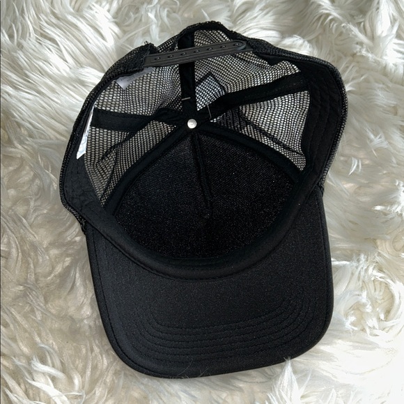 SPIRITUAL GANGSTER “Namaste Beaches” Black Trucker Hat - Picture 4 of 6
